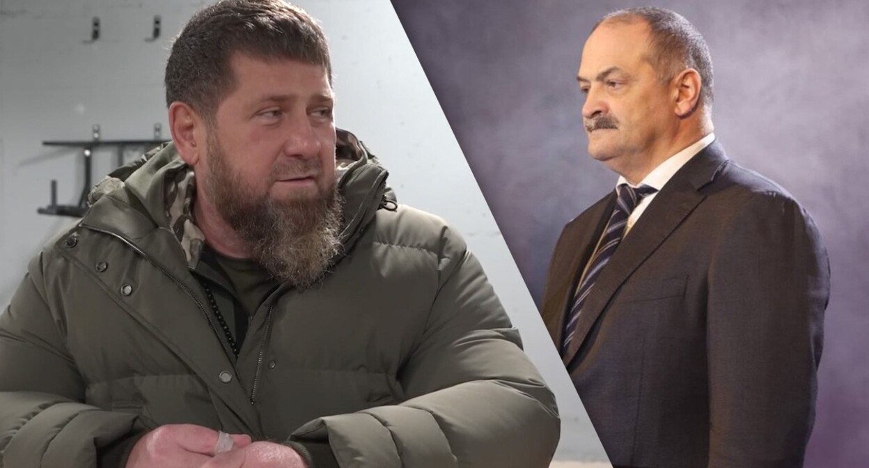 Ramzan Kadyrov and Sergey Melikov. Photo: https://t.me/melikov05
Screenshot of a video: https://t.me/RKadyrov_95 Ramzan Kadyrov and Sergey Melikov. Photo: https://t.me/melikov05
Screenshot of a video: https://t.me/RKadyrov_95