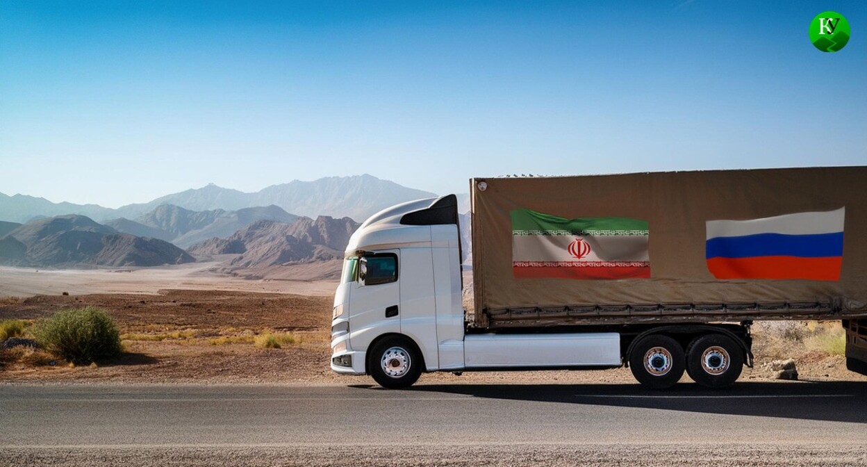 A heavy truck in Iran. Picture made in Photoshop by the "Caucasian Knot" A heavy truck in Iran. Picture made in Photoshop by the "Caucasian Knot"