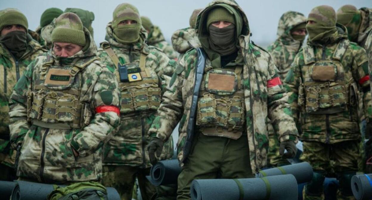 Fighters before the dispatch to Ukraine. Photo: Grozny Inform https://www.grozny-inform.ru/news/society/1637329/ Fighters before the dispatch to Ukraine. Photo: Grozny Inform https://www.grozny-inform.ru/news/society/1637329/