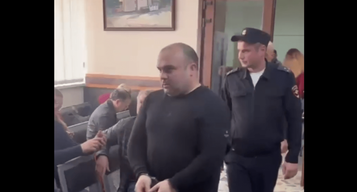 Vladimir Vanyan in a court. Screenshot of a video posted by the United Press Service for the Courts of the Krasnodar Territory on March 27, 2025, https://t.me/opskuban/1161 Vladimir Vanyan in a court. Screenshot of a video posted by the United Press Service for the Courts of the Krasnodar Territory on March 27, 2025, https://t.me/opskuban/1161