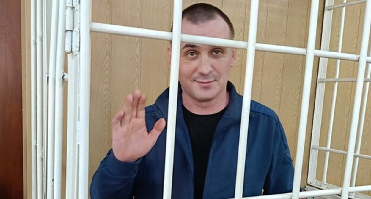 Igor Nagavkin in a courtroom. Photo courtesy of Natalya Shishlina Igor Nagavkin in a courtroom. Photo courtesy of Natalya Shishlina