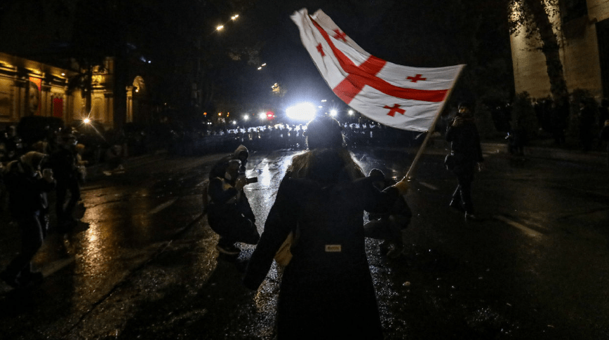 Protests in Tbilisi. Photo by Aziz Karimov for the "Caucasian Knot". Protests in Tbilisi. Photo by Aziz Karimov for the "Caucasian Knot".