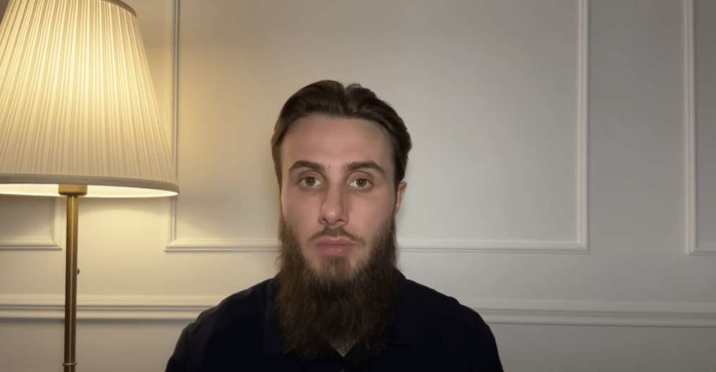 Mukhammad Abdurakhmanov. A frame from a video posted on his YouTube channel on May 1, 2025, https://www.youtube.com/watch?v=J61t-BH8AKo.
