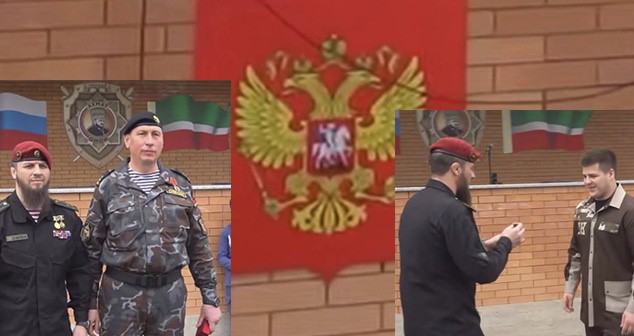 Awarding of Adam Kadyrov, Russian coat of arms without crosses. Collage by Caucasian Knot. May 12, 2025. Screenshot from video: https://lenta.ru/news/2025/05/13/na-nagrazhdenii-adama-kadyrova-zametili-gerb-rossii-bez-krestov/ https://t.me/RKadyrov_9"
Awarding of Adam Kadyrov, Russian coat of arms without crosses. Collage by Caucasian Knot. May 12, 2025. Screenshot from video: https://lenta.ru/news/2025/05/13/na-nagrazhdenii-adama-kadyrova-zametili-gerb-rossii-bez-krestov/ https://t.me/RKadyrov_9"