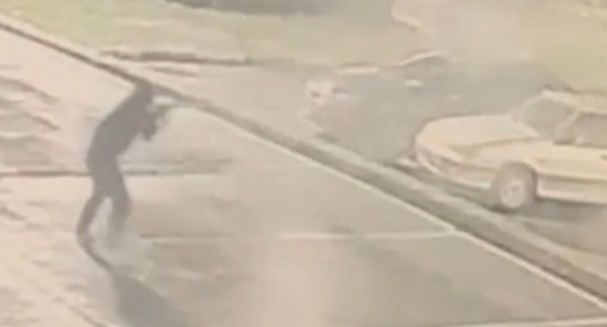 Shooting in Ardon. A frame from the video by Shot/Telegram. Shooting in Ardon. A frame from the video by Shot/Telegram.