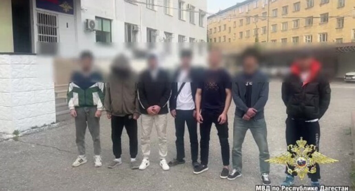 Brawl participants in Makhachkala. Screenshot from a video by the Dagestani Ministry of Internal Affairs (MIA). Brawl participants in Makhachkala. Screenshot from a video by the Dagestani Ministry of Internal Affairs (MIA).