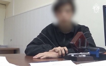 Detained teenager. Photo: https://stavropol.sledcom.ru/news/item/1983812/