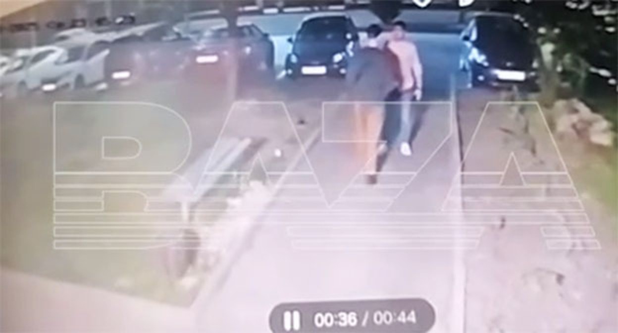 The moment before the explosion. May 29, 2025. Video frame https://t.me/ossetiaFB/51613 The moment before the explosion. May 29, 2025. Video frame https://t.me/ossetiaFB/51613