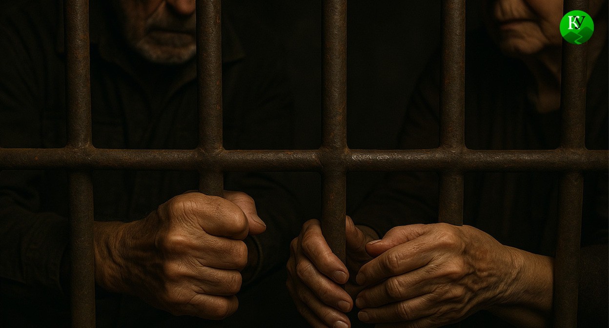 Pensioners in jail. Illustration created by Caucasian Knot with the help of AI in the Copilot program Pensioners in jail. Illustration created by Caucasian Knot with the help of AI in the Copilot program