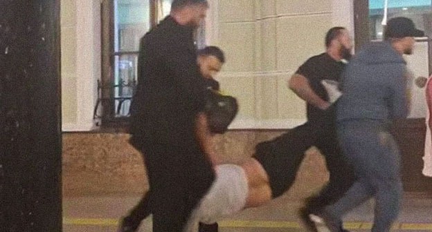 Kidnapping of Areg Shchipikhin. June 3, 2025. Video screenshot Telegram-channel Baza
Kidnapping of Areg Shchipikhin. June 3, 2025. Video screenshot Telegram-channel Baza