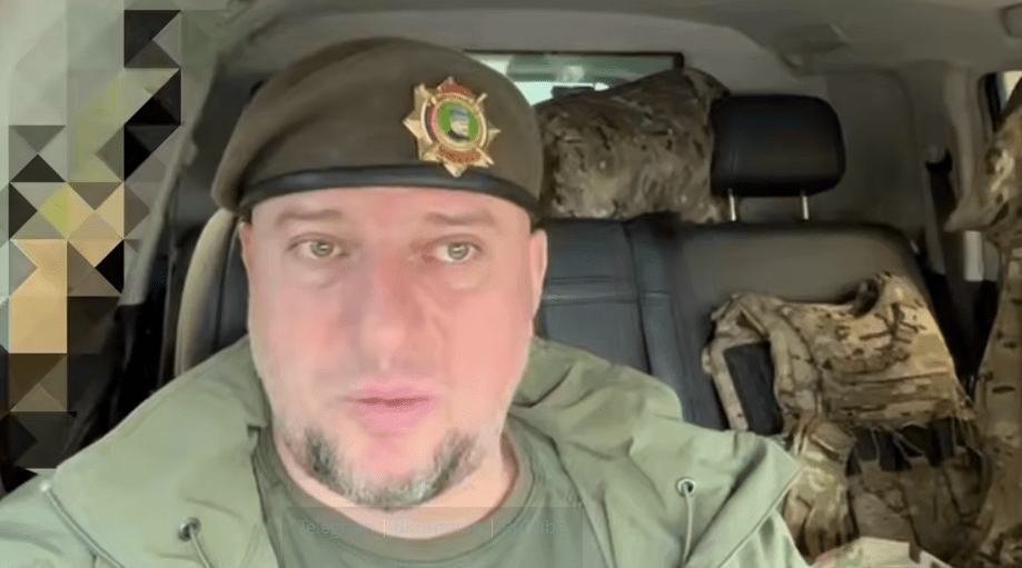 Apti Alaudinov. A still frame from his Telegram channel from June 13, 2025, https://t.me/AptiAlaudinovAKHMAT/11388.
Apti Alaudinov. A still frame from his Telegram channel from June 13, 2025, https://t.me/AptiAlaudinovAKHMAT/11388.