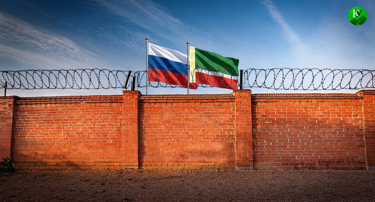 Penal colony in Chechnya. Illustration created by the “Caucasian Knot” using AI in the Photoshop software.
