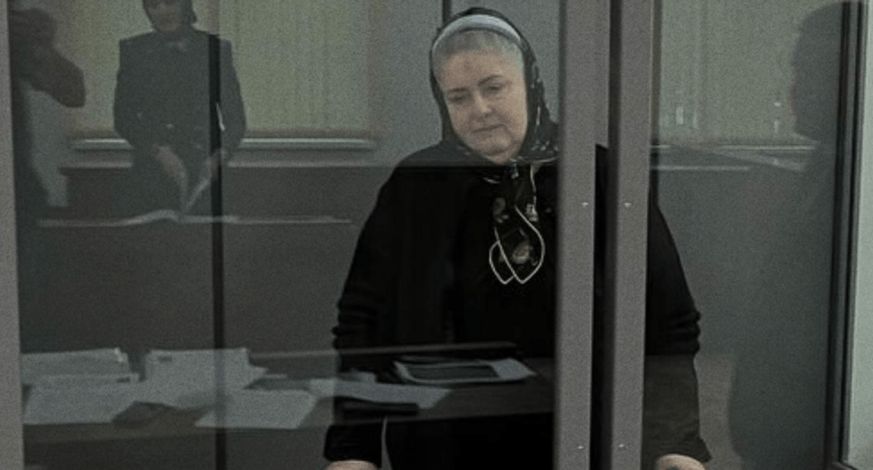 Zarema Musaeva in court. A screenshot of a photo from the Telegram channel of the “Team against Torture”* from March 21, 2025, https://t.me/no_torture/3573.
Zarema Musaeva in court. A screenshot of a photo from the Telegram channel of the “Team against Torture”* from March 21, 2025, https://t.me/no_torture/3573.