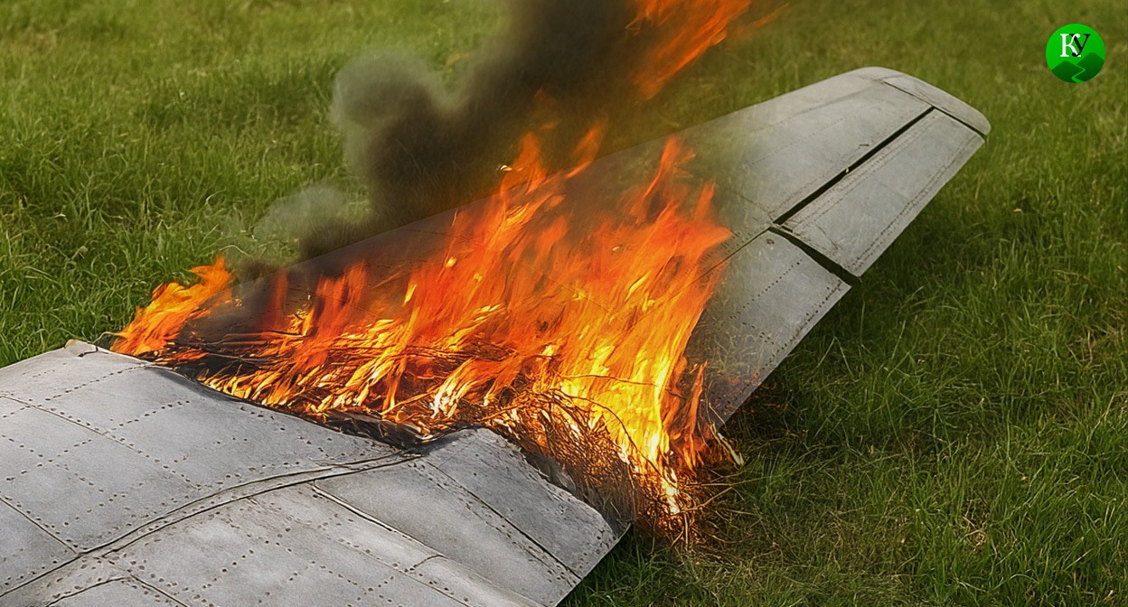 UAV wreckage. Illustration created by "Caucasian Knot" using AI in the Copilot program UAV wreckage. Illustration created by "Caucasian Knot" using AI in the Copilot program