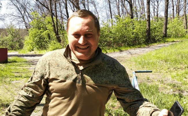 Mikhail Dezhin. Screenshot of a photo from the Telegram channel of the North Ossetia administration from 02.07.25, https://t.me/MozdokRaionAMS/5947 Mikhail Dezhin. Screenshot of a photo from the Telegram channel of the North Ossetia administration from 02.07.25, https://t.me/MozdokRaionAMS/5947