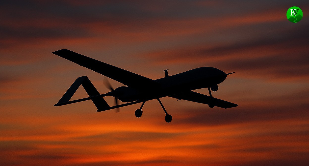 UAV in the sky. Illustration created by "Caucasian Knot" using AI in the Copilot program UAV in the sky. Illustration created by "Caucasian Knot" using AI in the Copilot program