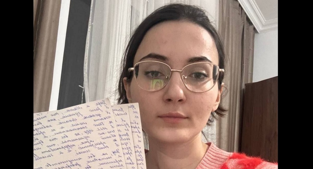 Laura Avtorkhanova. Photo from the telegram channel of the human rights group "Marem" https://t.me/marem_group/1196