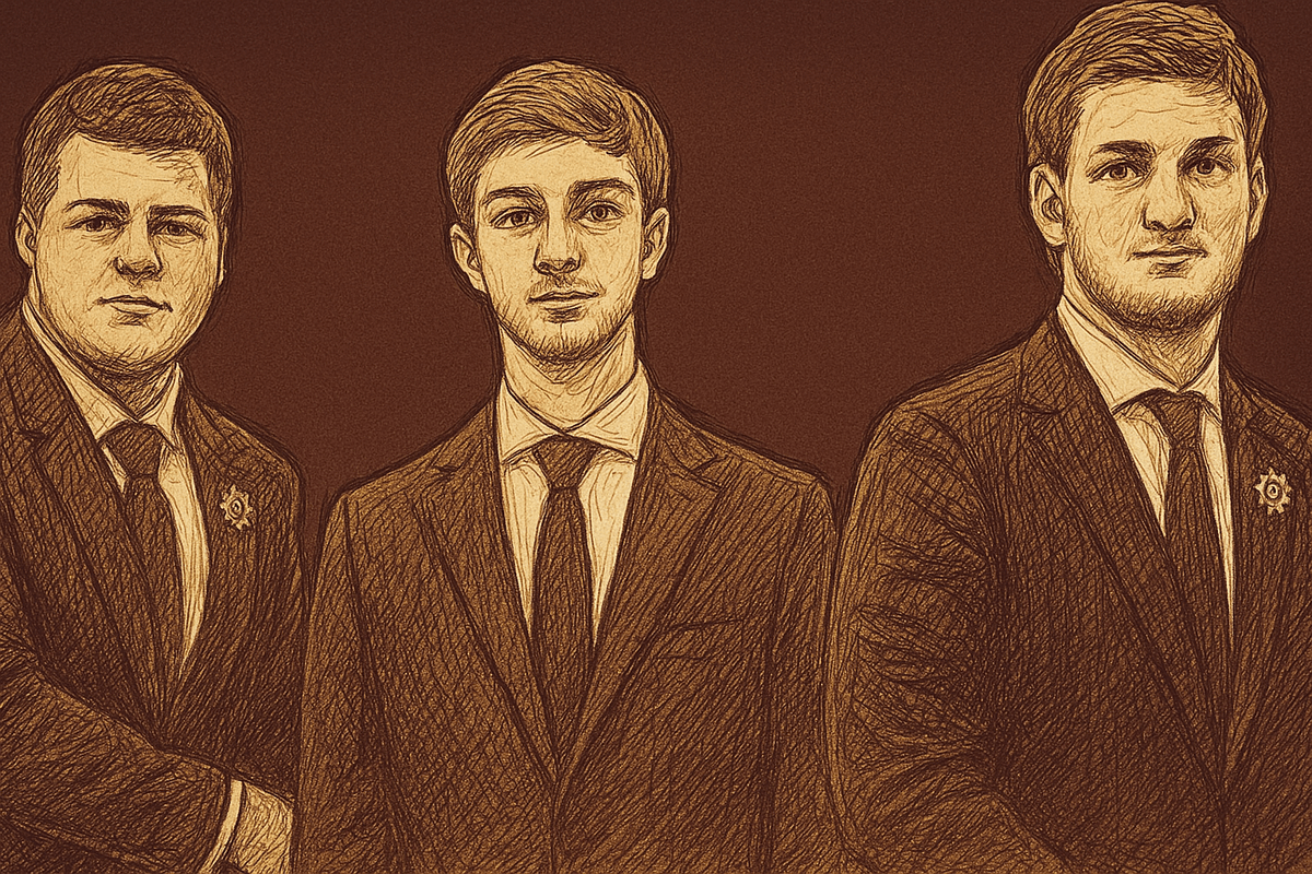 Kadyrov's sons. The illustration was created by the Caucasian Knot using AI in the Copilot program