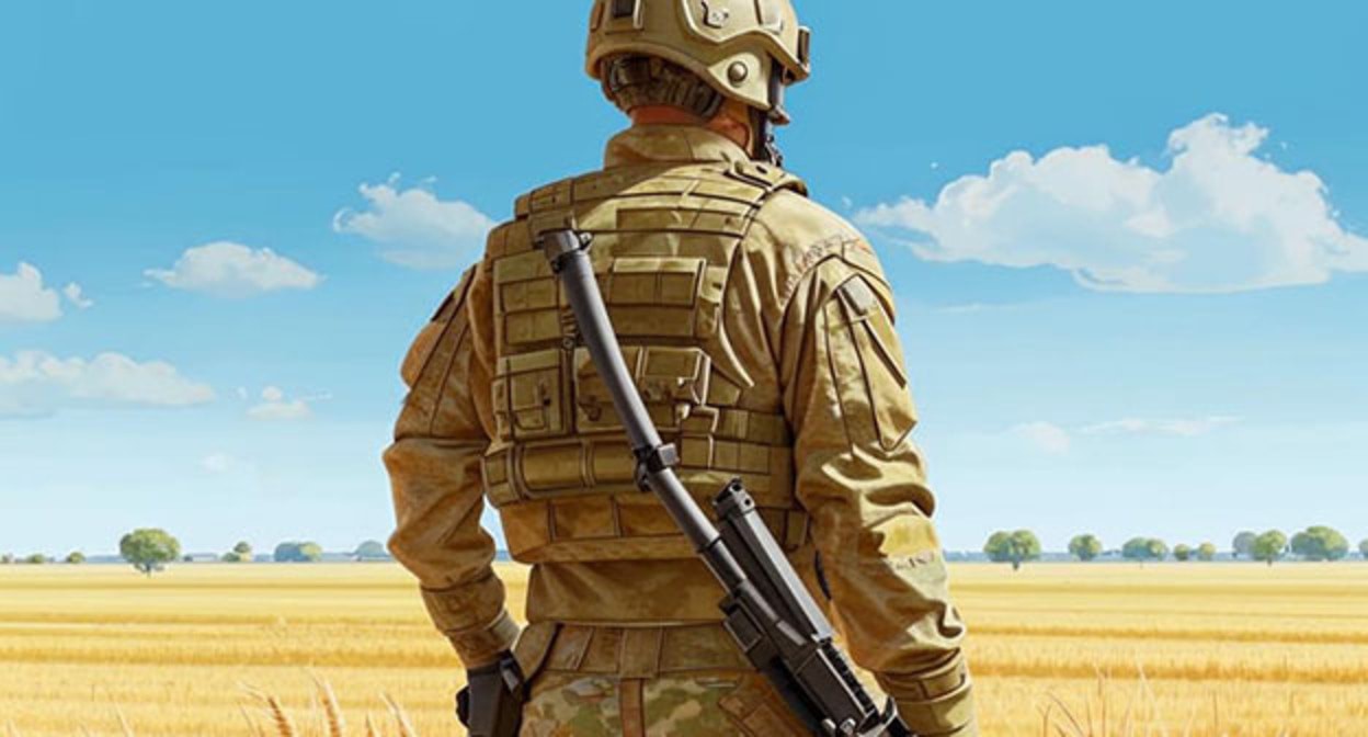 A soldier in the field. Illustration by "Caucasian Knot" created with Copilot A soldier in the field. Illustration by "Caucasian Knot" created with Copilot