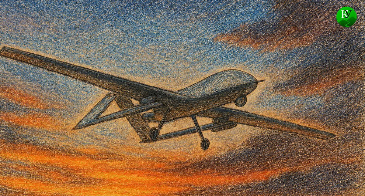 UAV in the sky. Illustration created by "Caucasian Knot" using AI in the Copilot program UAV in the sky. Illustration created by "Caucasian Knot" using AI in the Copilot program