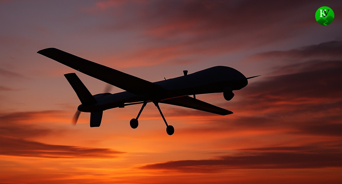 UAV in the sky. Illustration created by "Caucasian Knot" using AI in the Copilot program UAV in the sky. Illustration created by "Caucasian Knot" using AI in the Copilot program