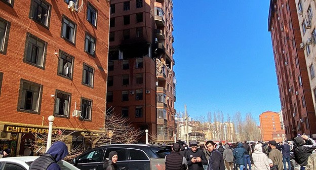 Explosion in a multi-story building in Makhachkala. March 25, 2025. Photo: https://www.riadagestan.ru/
Explosion in a multi-story building in Makhachkala. March 25, 2025. Photo: https://www.riadagestan.ru/