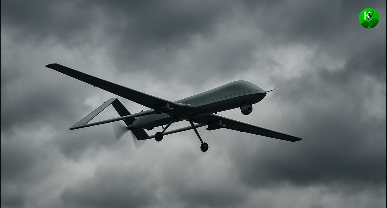 UAV in the sky. Illustration created by "Caucasian Knot" using AI in the Copilot program UAV in the sky. Illustration created by "Caucasian Knot" using AI in the Copilot program
