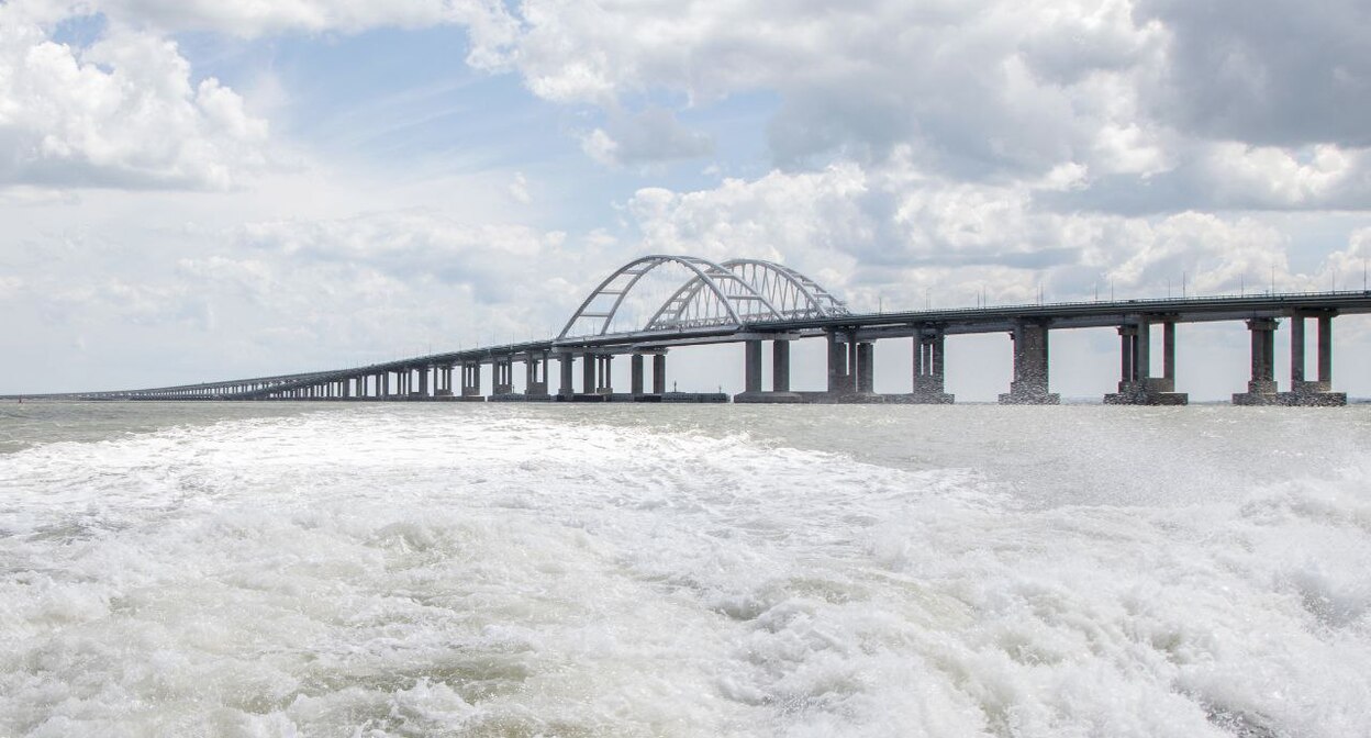 Crimean Bridge. Photo from Sergey Aksenov's Telegram channel