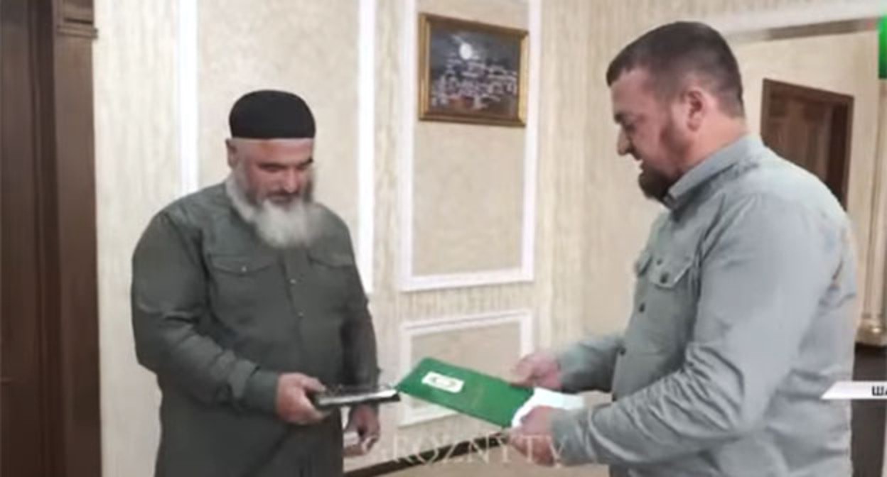 Ceremony dedicated to fallen soldiers. September 11, 2025. Screenshot of video https://www.instagram.com/p/DOdMiD6ka8-