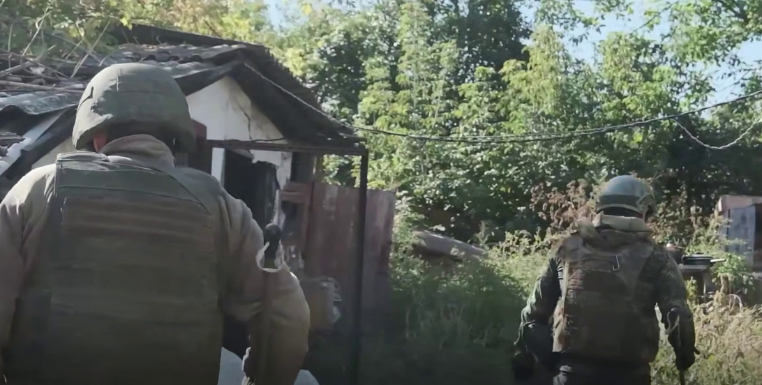 Russian soldiers. Still from a video by the Russian Ministry of Defense from October 9, 2025, https://t.me/mod_russia/57396

D