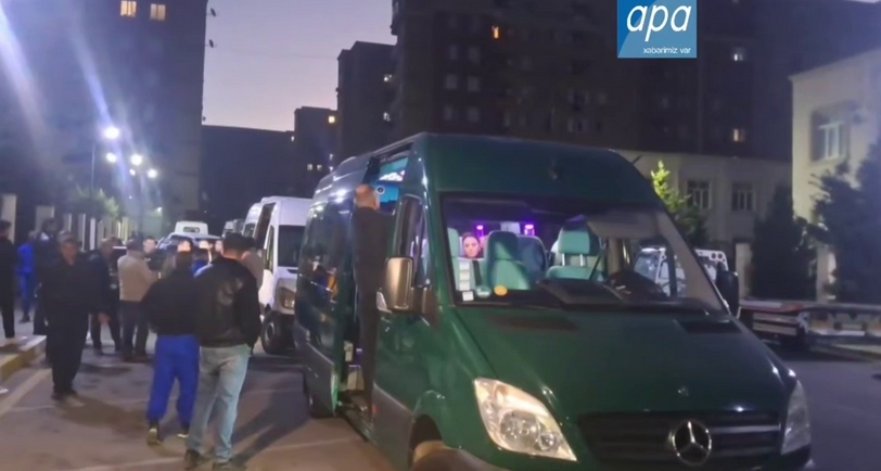 Displaced persons being transported to the Khojavend district. October 28, 2025. A video still from APA https://t.me/apa_az/107198