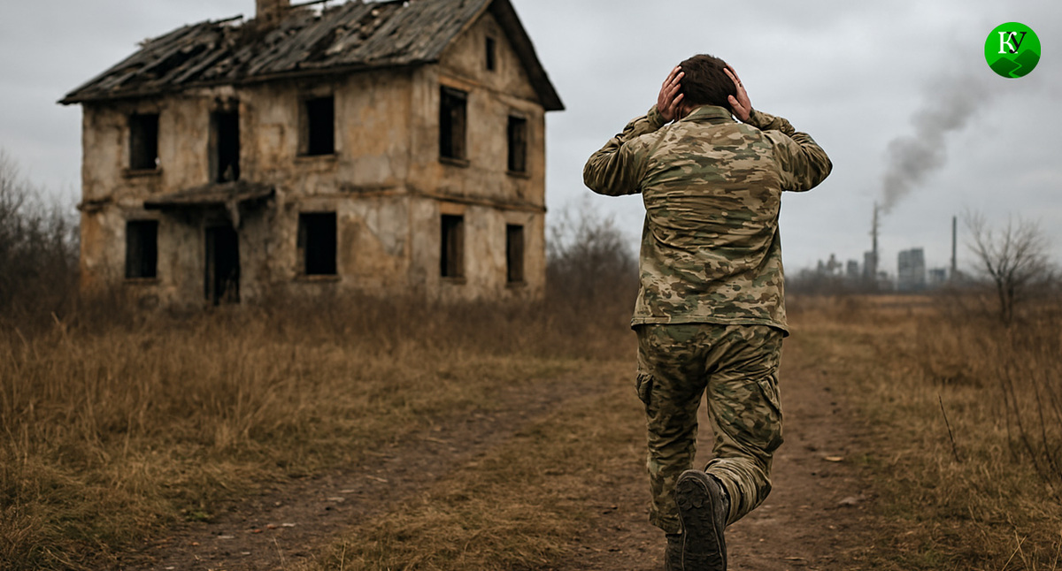 A soldier in the Northeast Military District. This illustration was created by the Caucasian Knot using AI in the Copilot program.