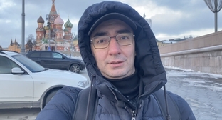 Ramadan Mkhtse. A still from a video message on YouTube