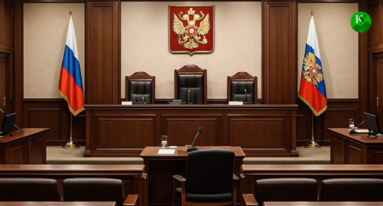 Courtroom. Illustration of the "Caucasian Knot" created by AI using the Copilot program.