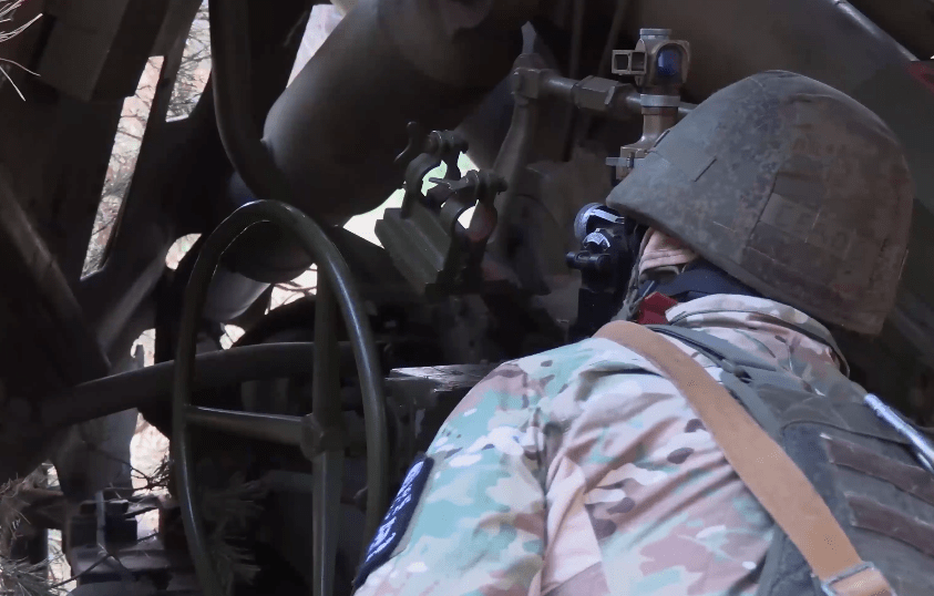 A Russian soldier. Still from a Defense Ministry video: https://t.me/mod_russia/39882