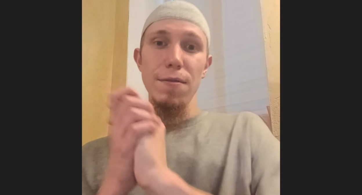 Mansur Gneev. Screenshot from video https://islamnews.ru/2024/10/17/bloger-mansur-gneev-vyshel-na-svobodu