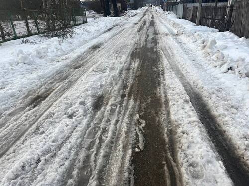 Residents of a village in Kuban complained about the condition of the roads after the snowfall. Photo/https://t.me/tipich_apsheronsk/93877?single