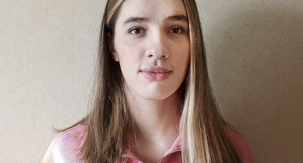 Aina Mankieva. Screenshot from the Telegram channel "Marem"