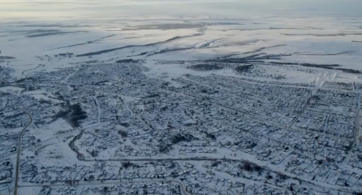 Kotovo in winter. Still frame from Kotovo_live https://vk.com/video-137671961_456242240