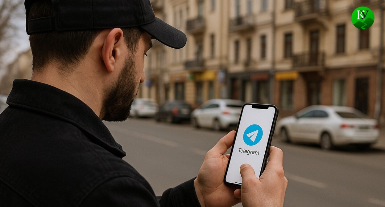 A man with a smartphone. Illustration created by Caucasian Knot using AI in the Copilot program.