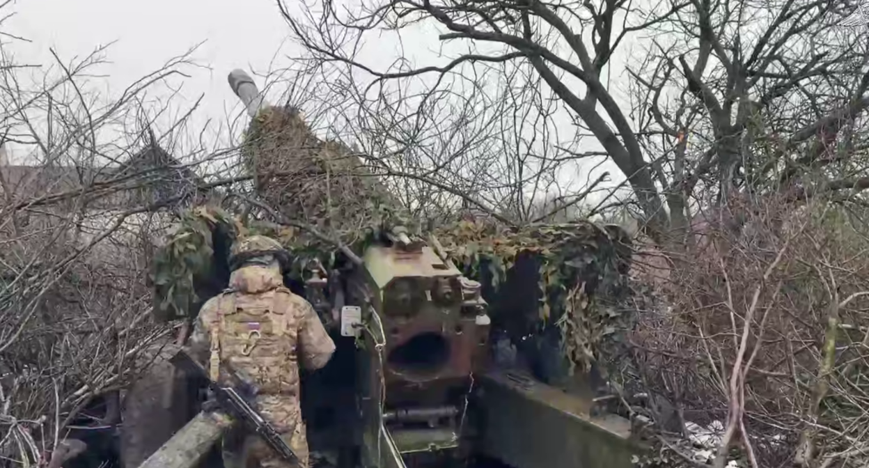 A Russian soldier. Still from a Defense Ministry video: https://t.me/mod_russia/59569.