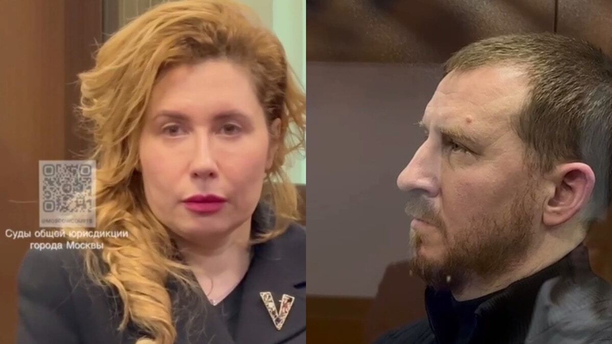 Yanina and Alexey Kopaigorodsky. Video footage from Moscow's courts of general jurisdiction: https://t.me/moscowcourts/5870, https://t.me/moscowcourts/5872. Collage by the "Caucasian Knot." Yanina and Alexey Kopaigorodsky. Video footage from Moscow's courts of general jurisdiction: https://t.me/moscowcourts/5870, https://t.me/moscowcourts/5872. Collage by the "Caucasian Knot."