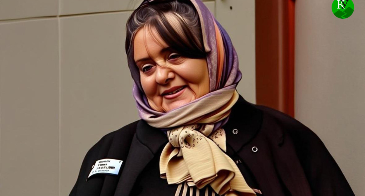 Zarema Musaeva. Illustration created by the "Caucasian Knot" using AI in the Copilot program.