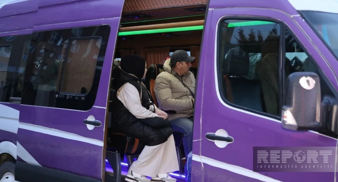 Azerbaijani IDPs. March 11, 2026. Photo: Report https://report.az/daxili-siyaset/xocavend-ve-xocali-rayonlarina-novbeti-koc-karvanlari-yola-salinib1214323465