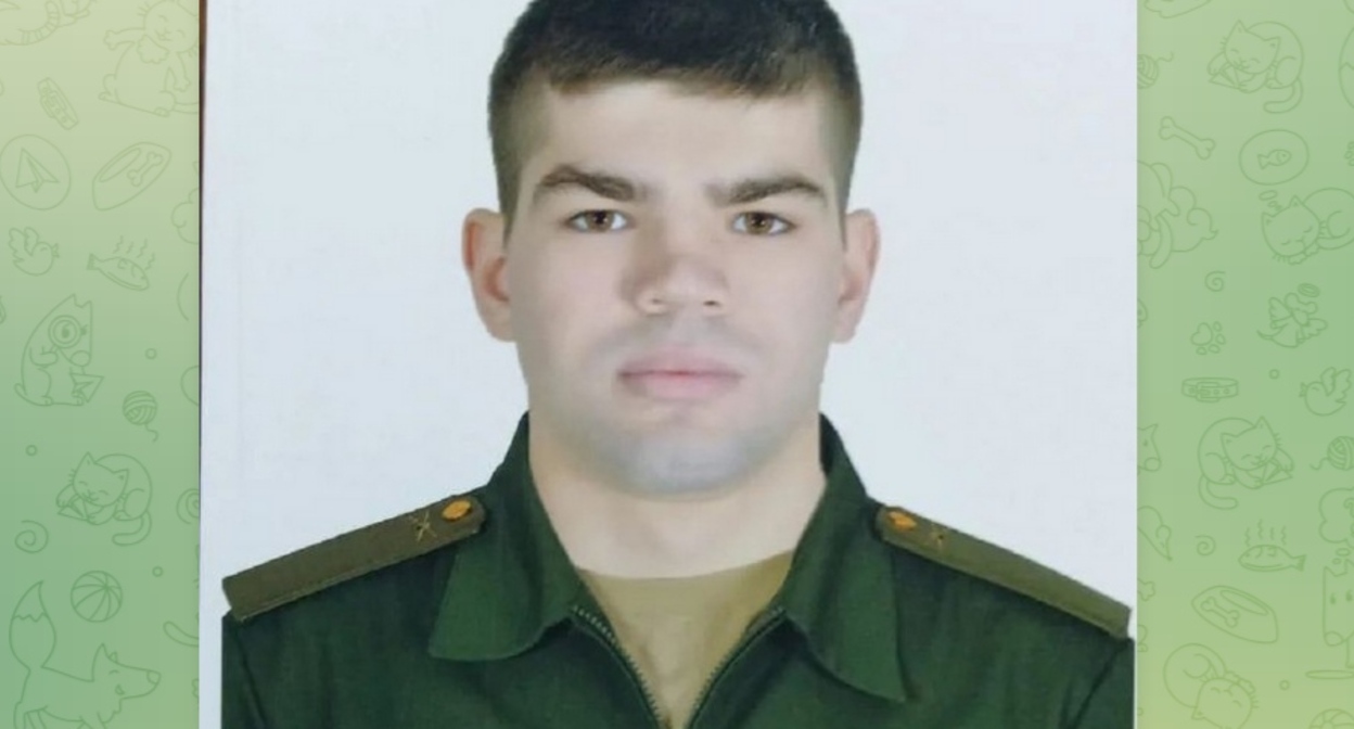 Marik Vysotsky. Screenshot of a publication by the Mozdok District Administration https://t.me/MozdokRaionAMS/7505