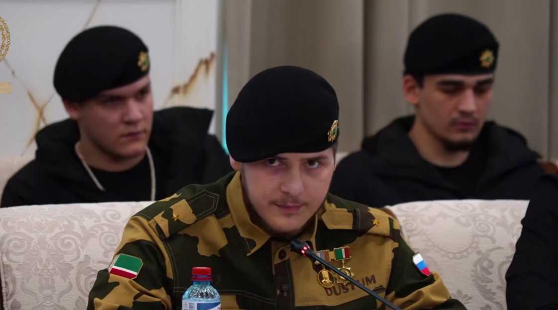 Adam Kadyrov at a meeting. Still from a video from Ramzan Kadyrov's Telegram channel, March 25, 2026, https://t.me/RKadyrov_95/6442 Adam Kadyrov at a meeting. Still from a video from Ramzan Kadyrov's Telegram channel, March 25, 2026, https://t.me/RKadyrov_95/6442