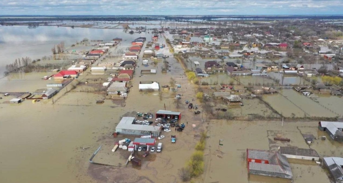 Flooding in the village of Adilyotar. March 30, 2026. Photo: Dagestan Central Control Center https://t.me/israfilof2_0/613