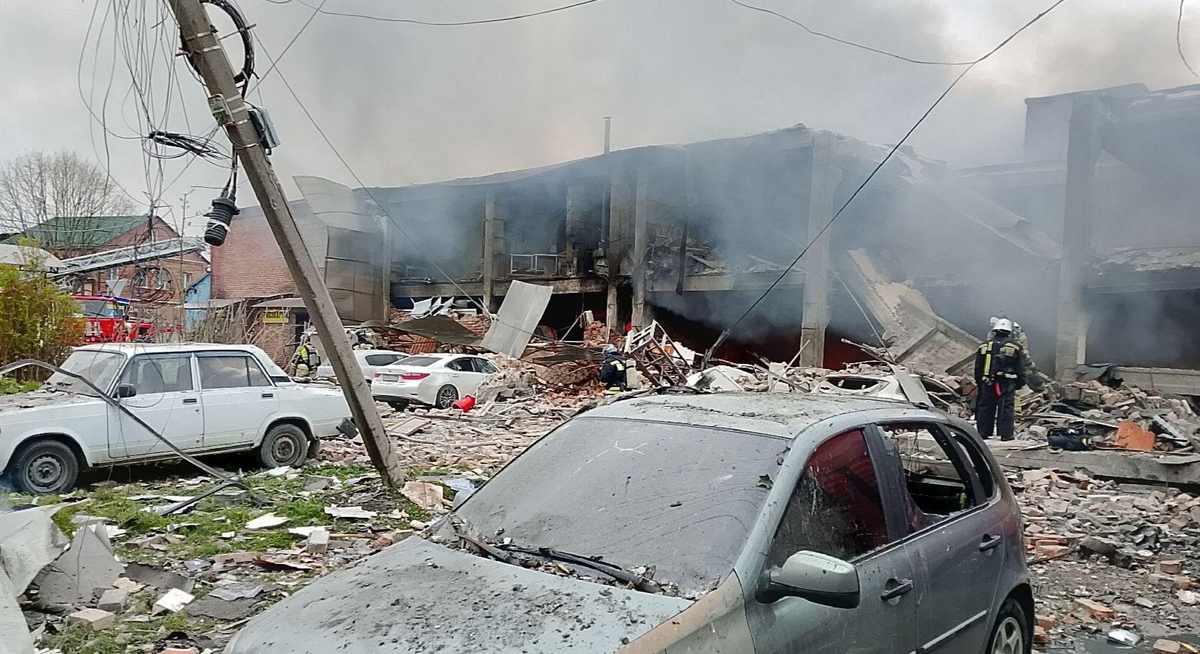 The aftermath of the explosion in Vladikavkaz. Photo: Ministry of Emergency Situations https://15.mchs.gov.ru/deyatelnost/press-centr/operativnaya-informaciya/5732481