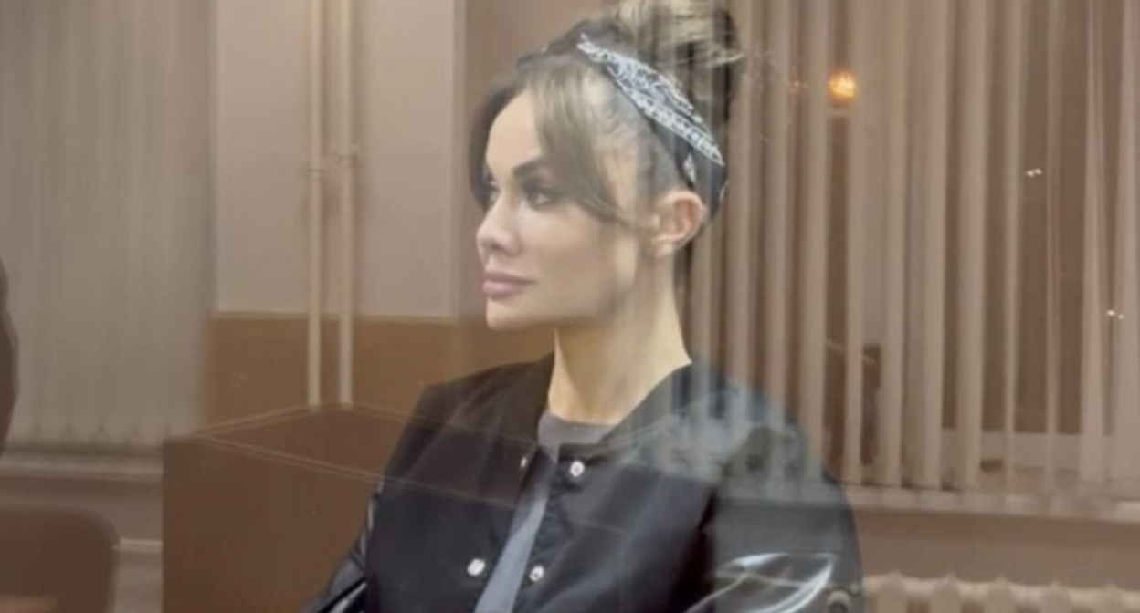 Alina Dzhikaeva in the courtroom. Photo: Moscow Courts of General Jurisdiction / Telegram