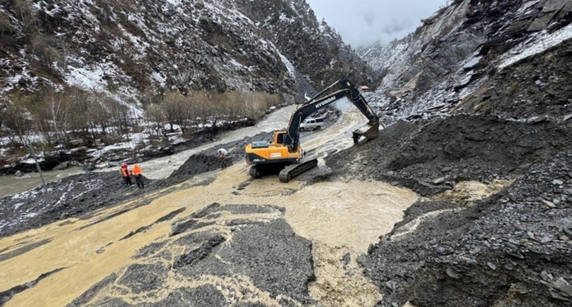A road in the mountains of Dagestan. Photo: Dagestanavtodor https://dagavtodor.ru/news